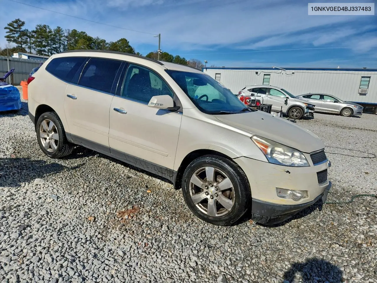 1GNKVGED4BJ337483 2011 Chevrolet Traverse Lt