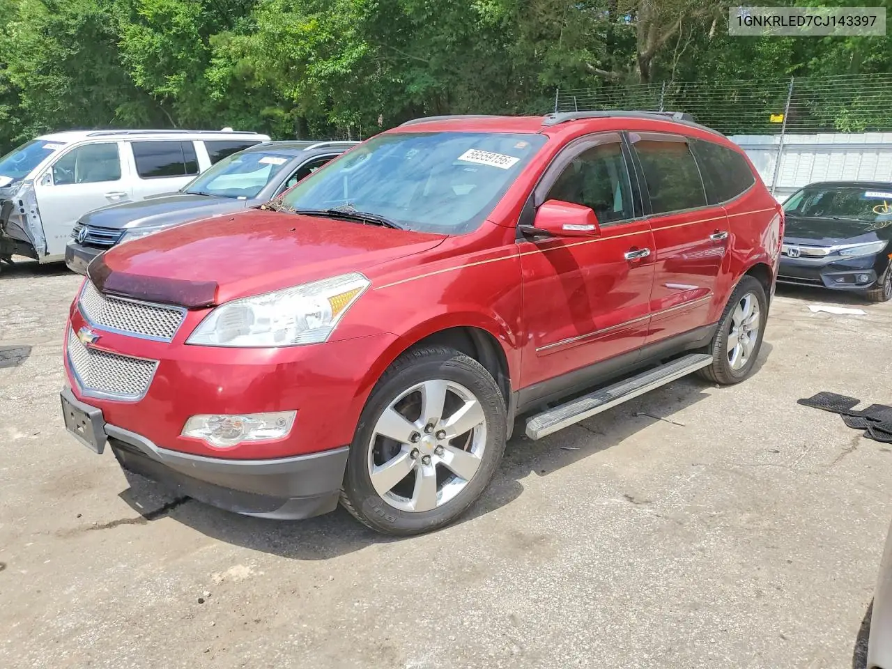 2012 Chevrolet Traverse Ltz VIN: 1GNKRLED7CJ143397 Lot: 56559156