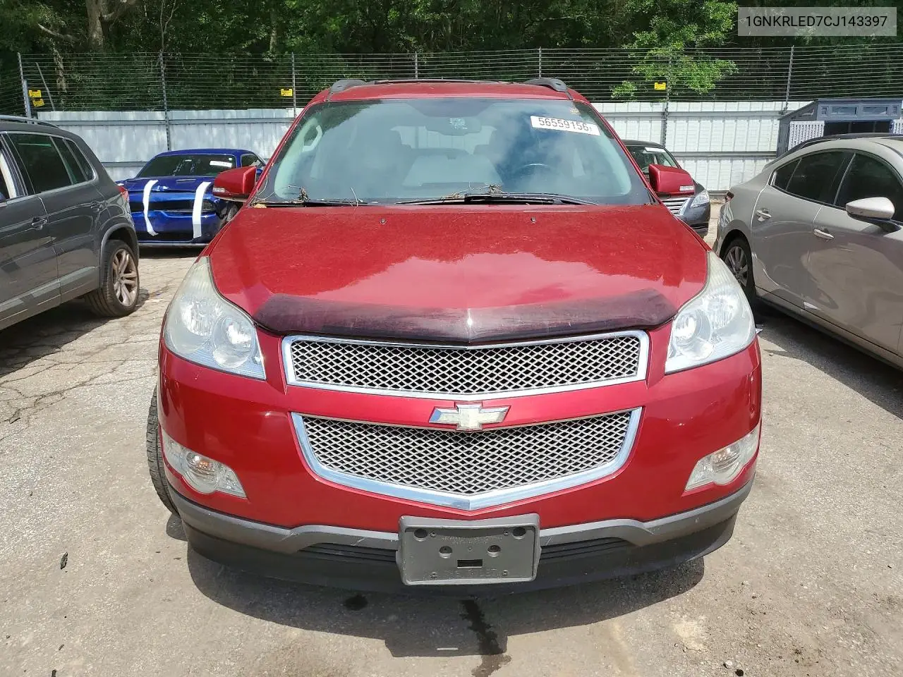 2012 Chevrolet Traverse Ltz VIN: 1GNKRLED7CJ143397 Lot: 56559156