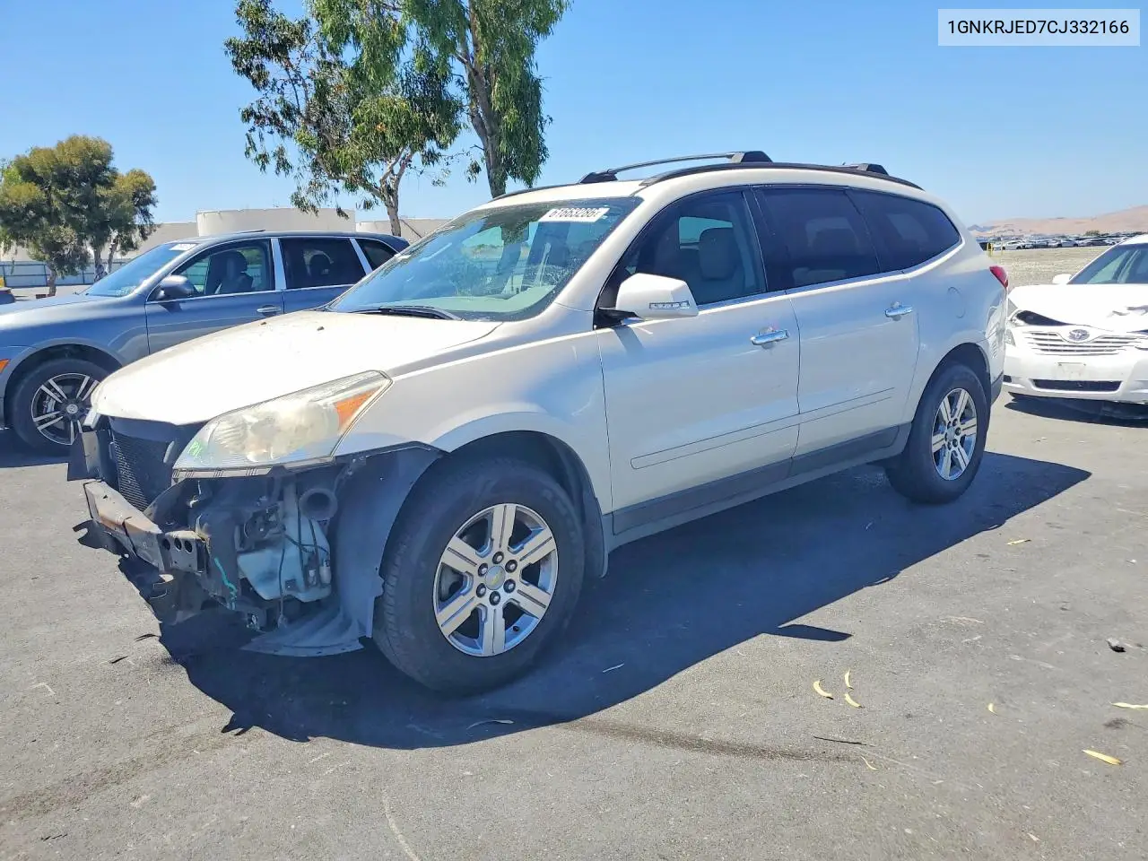2012 Chevrolet Traverse Lt VIN: 1GNKRJED7CJ332166 Lot: 61663286