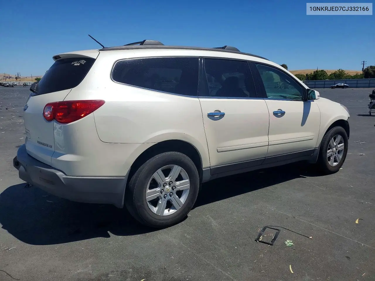 2012 Chevrolet Traverse Lt VIN: 1GNKRJED7CJ332166 Lot: 61663286