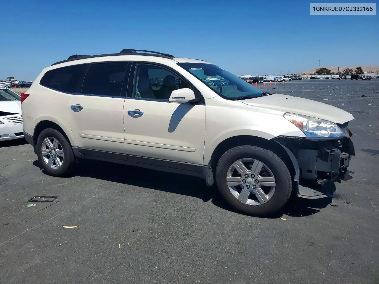 2012 Chevrolet Traverse Lt VIN: 1GNKRJED7CJ332166 Lot: 61663286