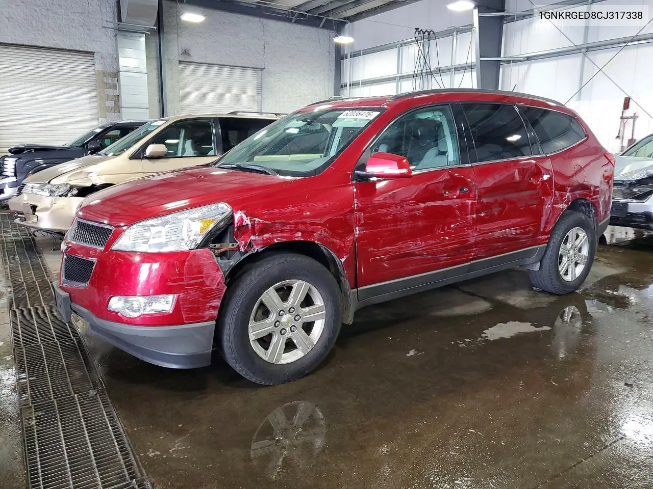 2012 Chevrolet Traverse Lt VIN: 1GNKRGED8CJ317338 Lot: 62038476