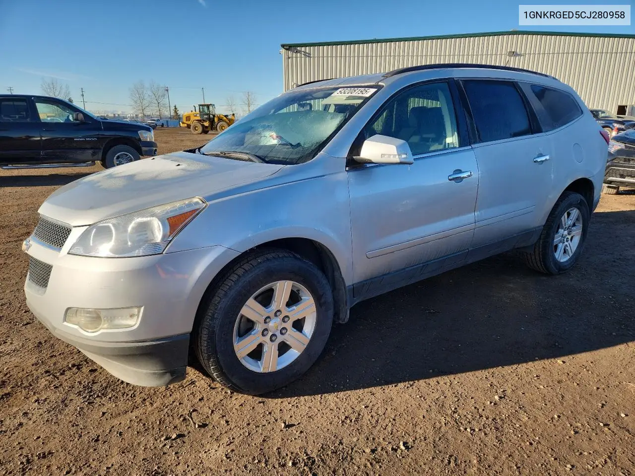 1GNKRGED5CJ280958 2012 Chevrolet Traverse Lt