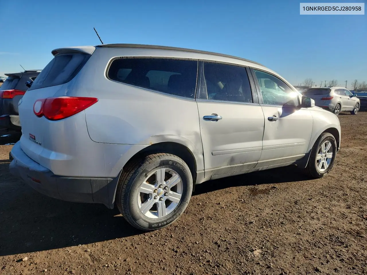 1GNKRGED5CJ280958 2012 Chevrolet Traverse Lt