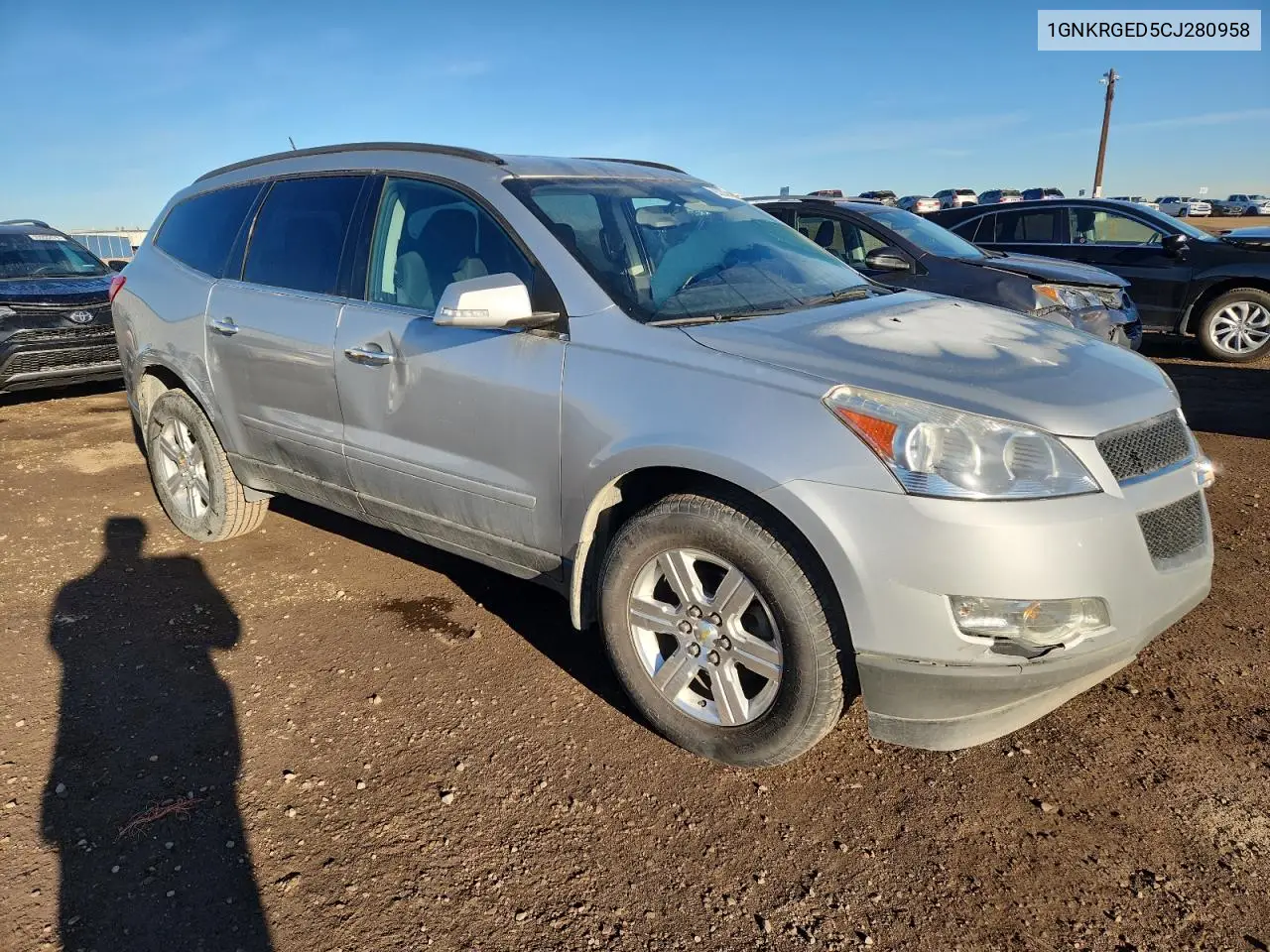 1GNKRGED5CJ280958 2012 Chevrolet Traverse Lt