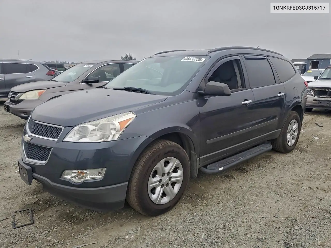 1GNKRFED3CJ315717 2012 Chevrolet Traverse Ls