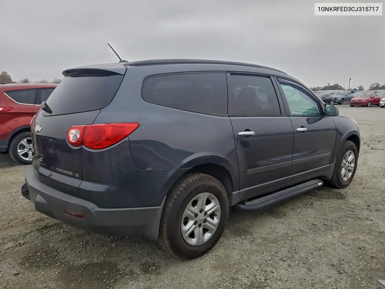 1GNKRFED3CJ315717 2012 Chevrolet Traverse Ls