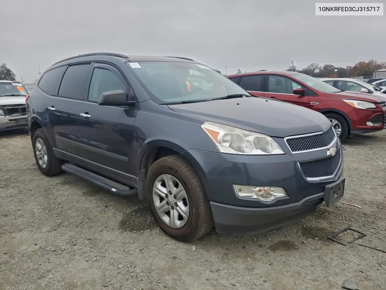 1GNKRFED3CJ315717 2012 Chevrolet Traverse Ls