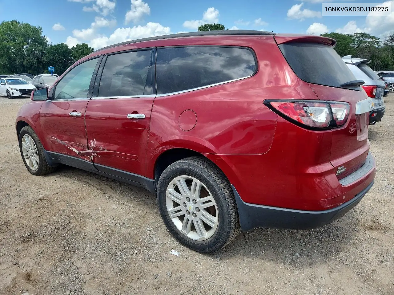 2013 Chevrolet Traverse Lt VIN: 1GNKVGKD3DJ187275 Lot: 57510636