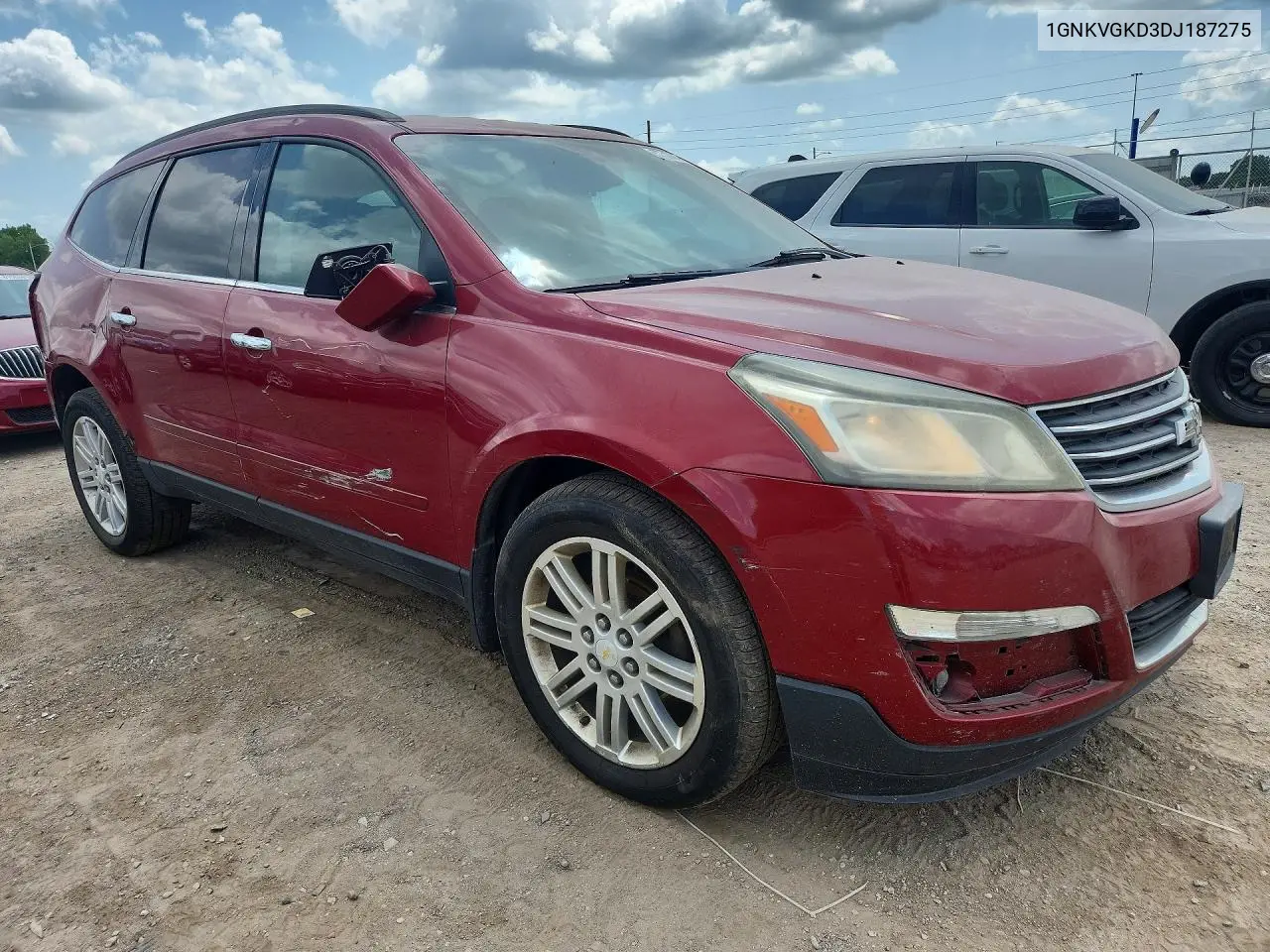 2013 Chevrolet Traverse Lt VIN: 1GNKVGKD3DJ187275 Lot: 57510636