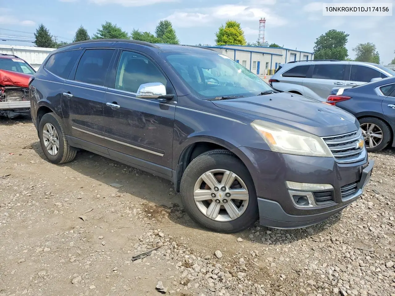 2013 Chevrolet Traverse Lt VIN: 1GNKRGKD1DJ174156 Lot: 61922676