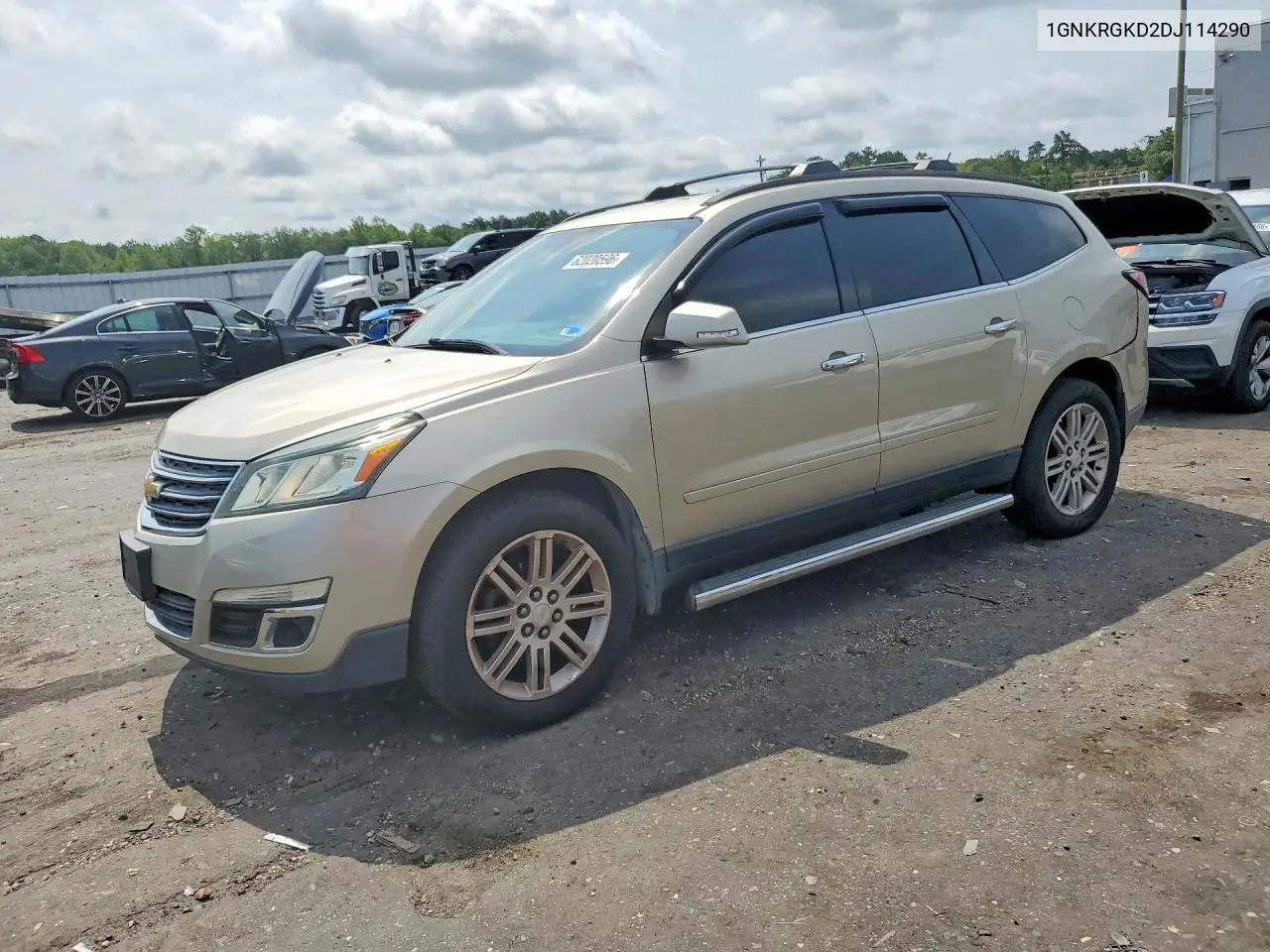 2013 Chevrolet Traverse Lt VIN: 1GNKRGKD2DJ114290 Lot: 62020596