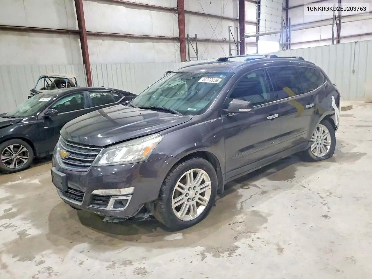 2014 Chevrolet Traverse Lt VIN: 1GNKRGKD2EJ203763 Lot: 54992236