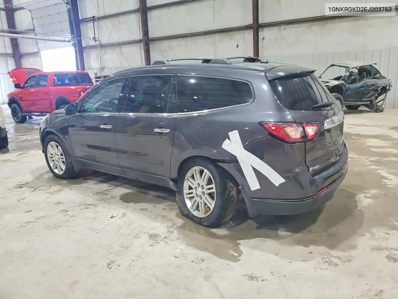 2014 Chevrolet Traverse Lt VIN: 1GNKRGKD2EJ203763 Lot: 54992236