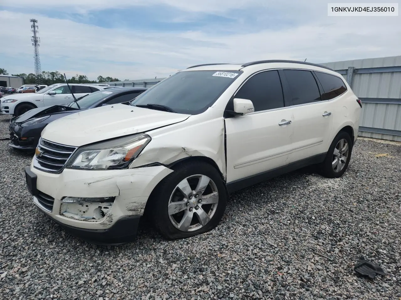 2014 Chevrolet Traverse Ltz VIN: 1GNKVJKD4EJ356010 Lot: 56810216