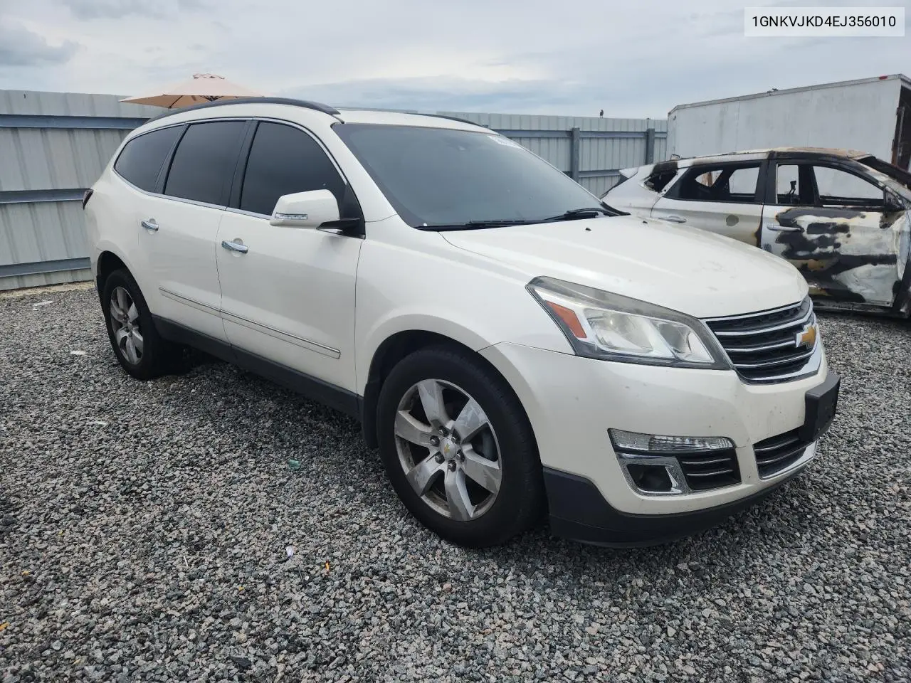 2014 Chevrolet Traverse Ltz VIN: 1GNKVJKD4EJ356010 Lot: 56810216
