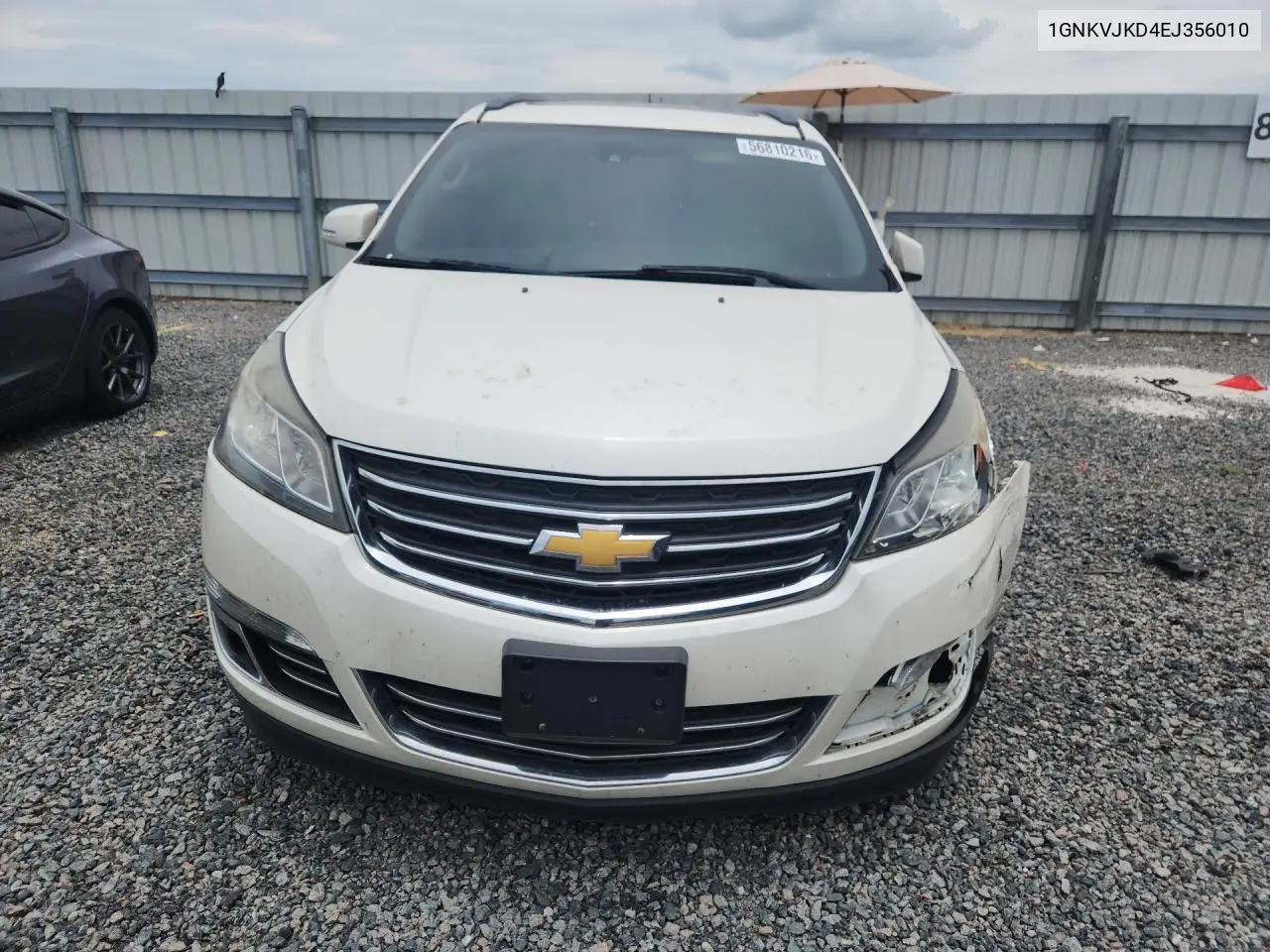 2014 Chevrolet Traverse Ltz VIN: 1GNKVJKD4EJ356010 Lot: 56810216