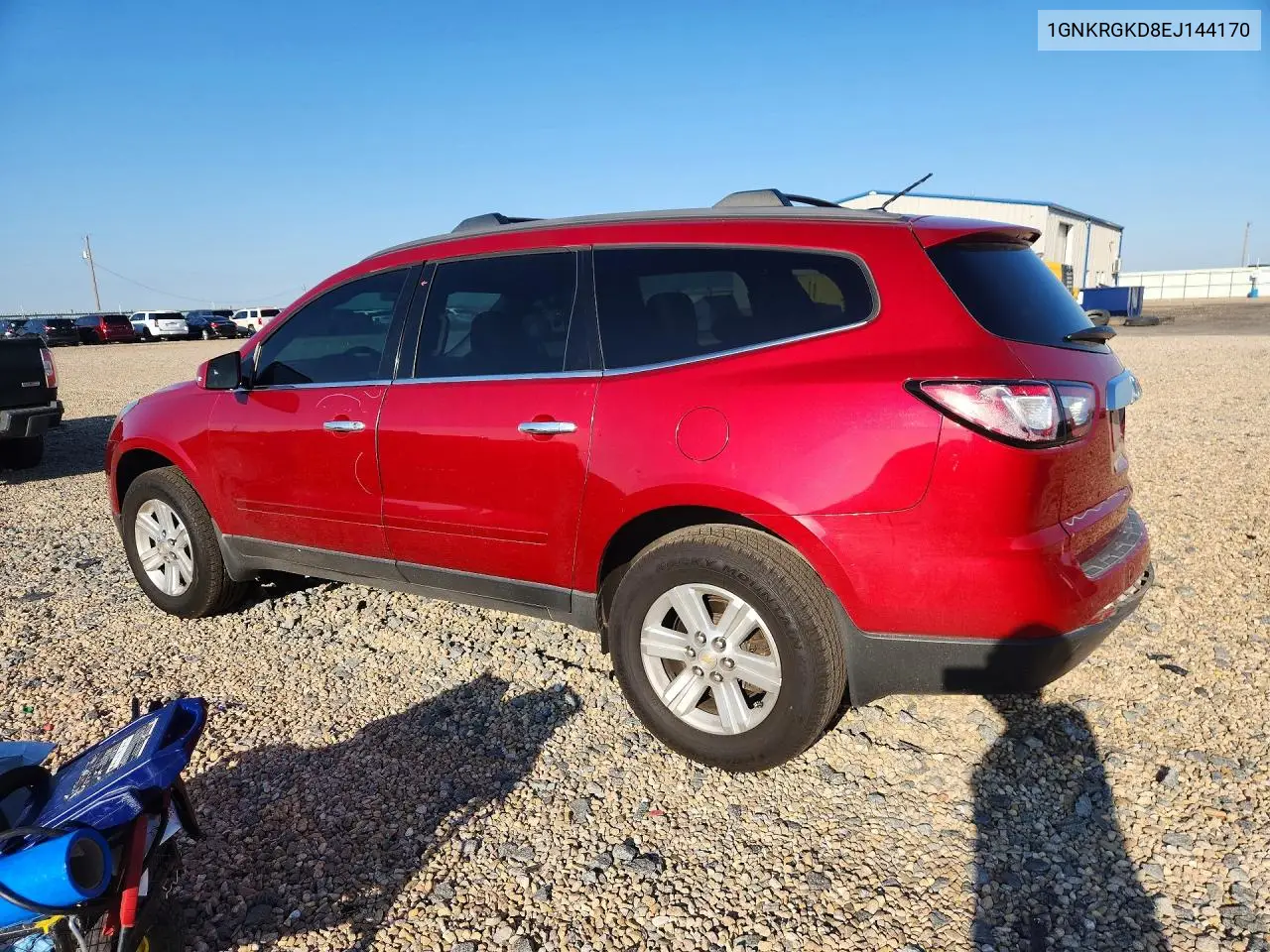 2014 Chevrolet Traverse Lt VIN: 1GNKRGKD8EJ144170 Lot: 57532846