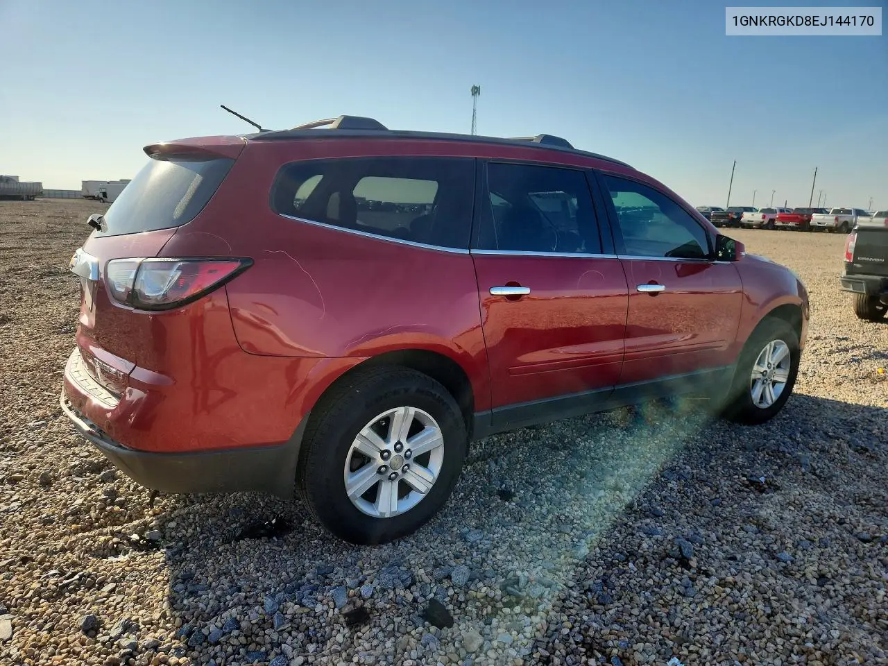 2014 Chevrolet Traverse Lt VIN: 1GNKRGKD8EJ144170 Lot: 57532846