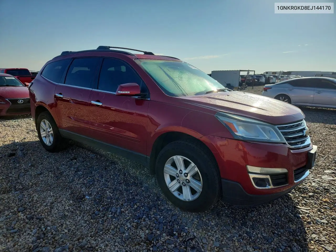 2014 Chevrolet Traverse Lt VIN: 1GNKRGKD8EJ144170 Lot: 57532846