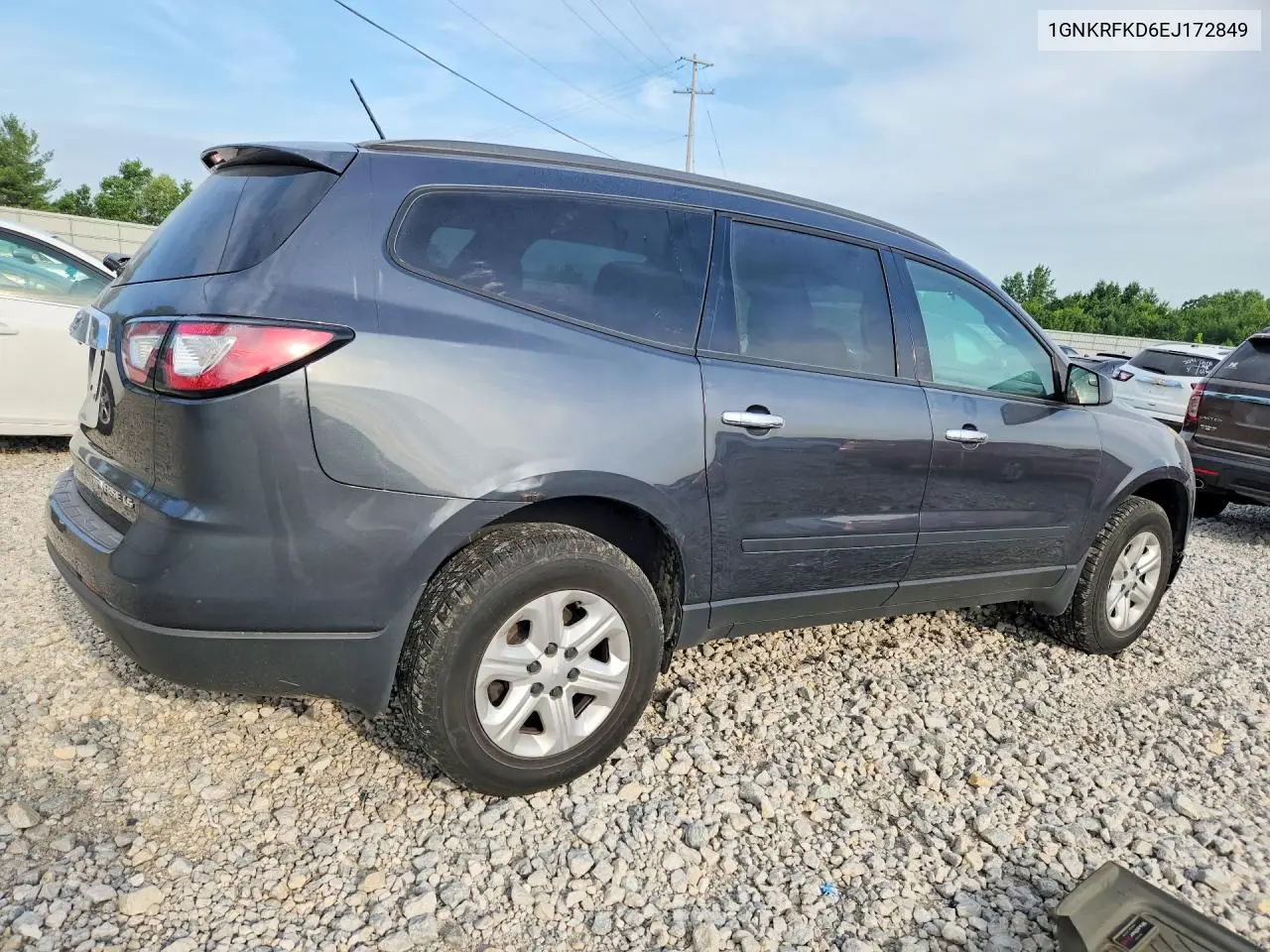 2014 Chevrolet Traverse Ls VIN: 1GNKRFKD6EJ172849 Lot: 60380946
