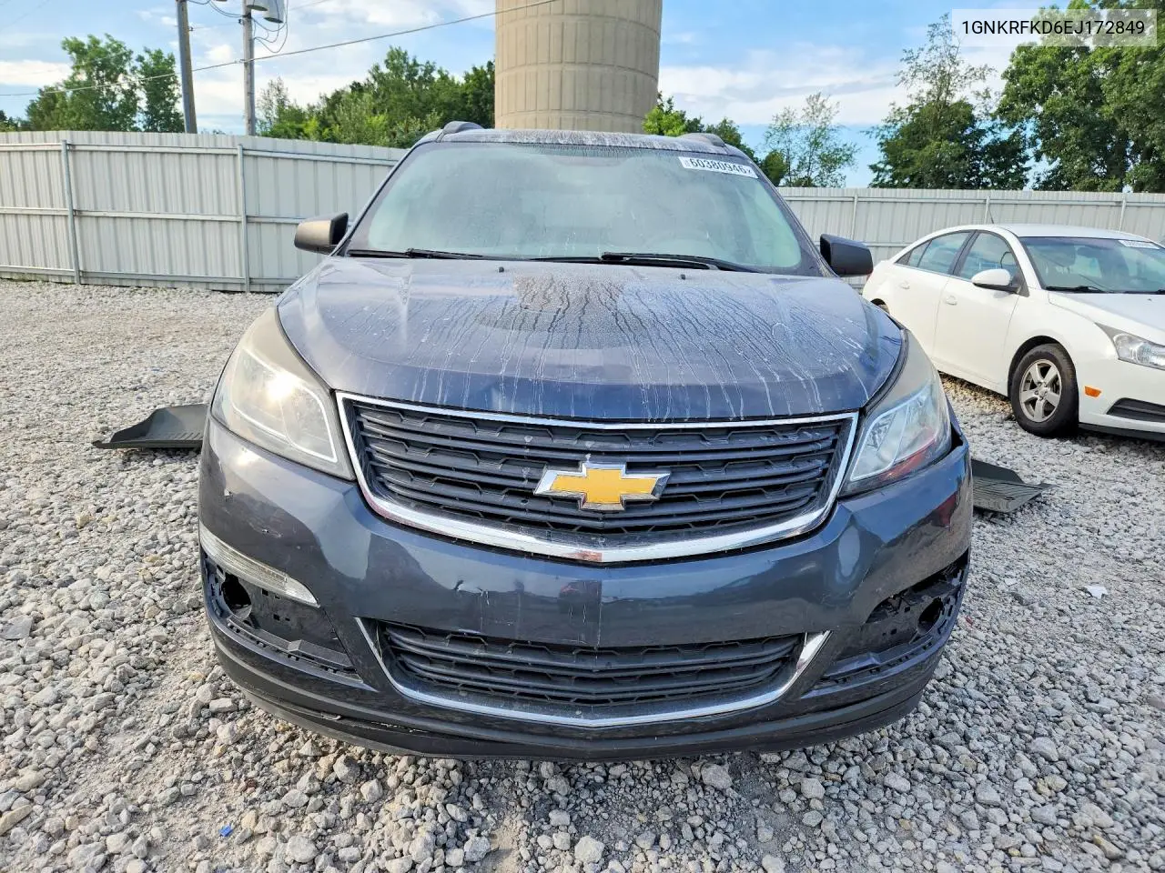 2014 Chevrolet Traverse Ls VIN: 1GNKRFKD6EJ172849 Lot: 60380946