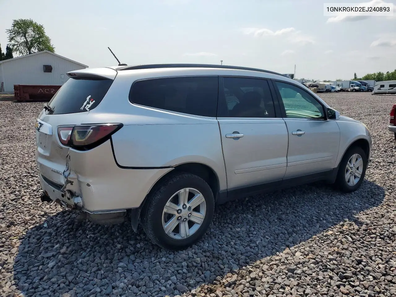 2014 Chevrolet Traverse Lt VIN: 1GNKRGKD2EJ240893 Lot: 60799846