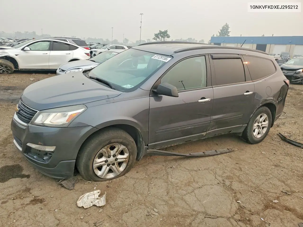2014 Chevrolet Traverse Ls VIN: 1GNKVFKDXEJ295212 Lot: 61129156