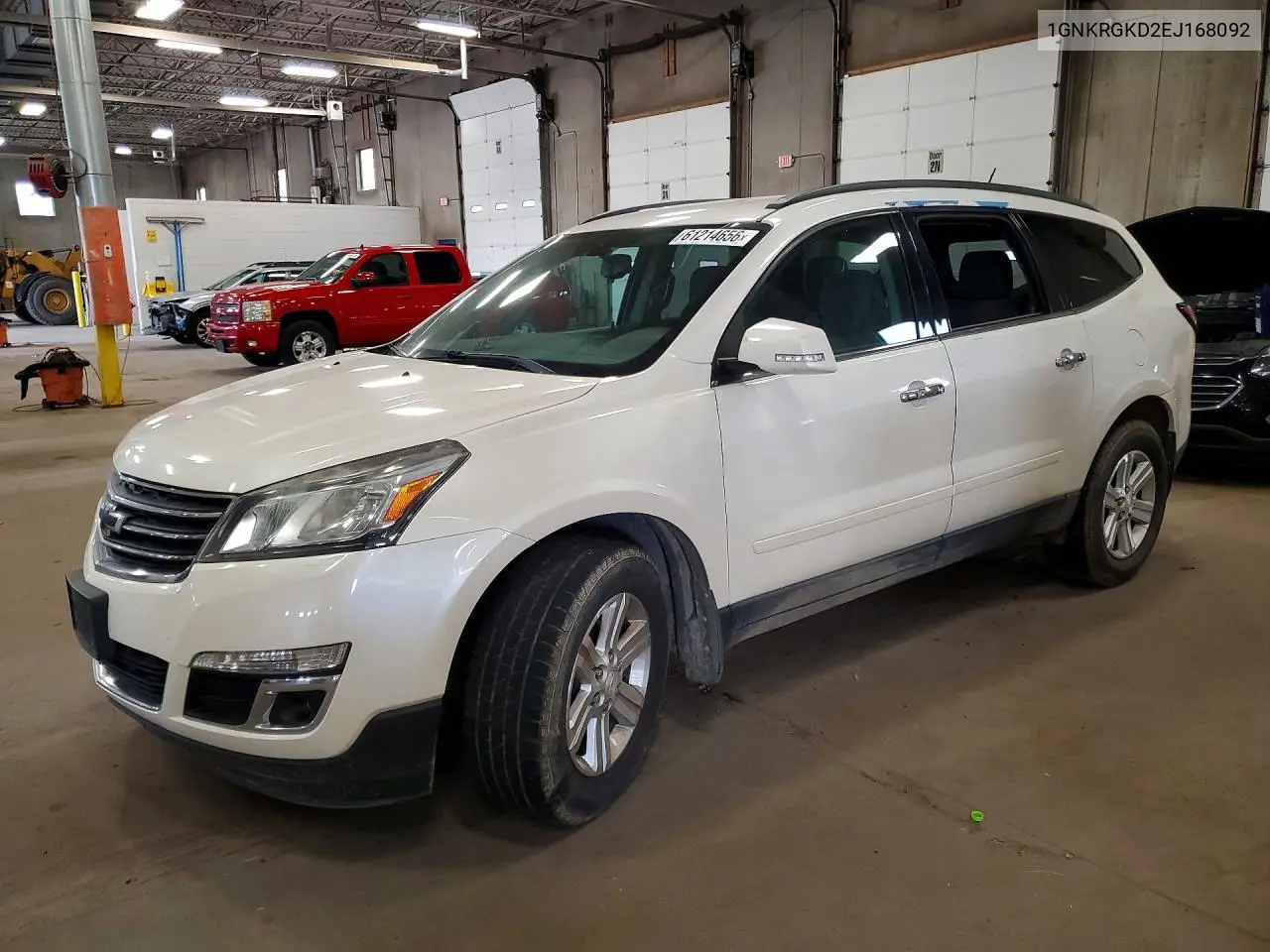 2014 Chevrolet Traverse Lt VIN: 1GNKRGKD2EJ168092 Lot: 61214656