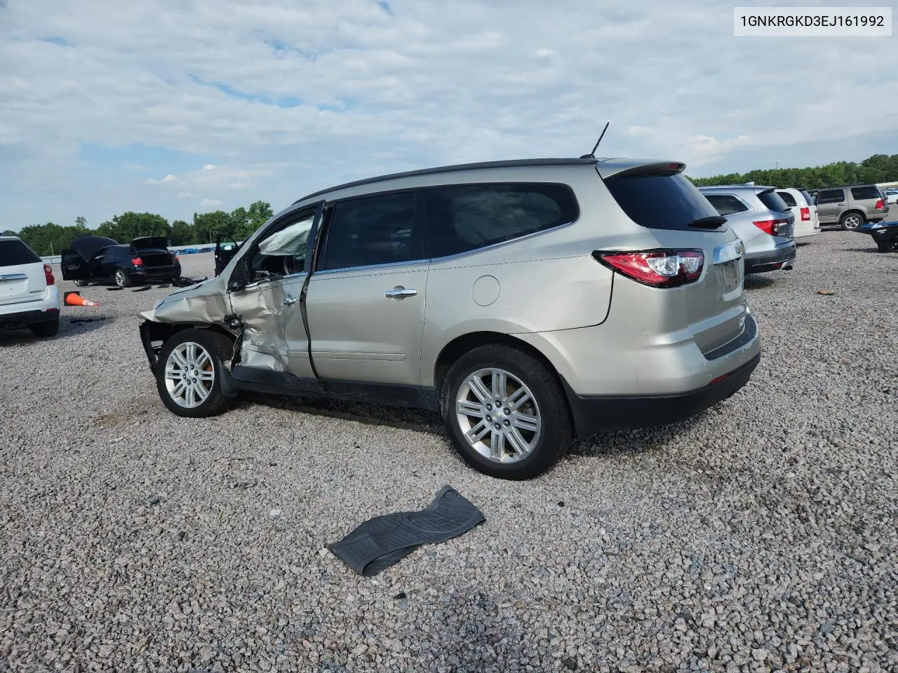 2014 Chevrolet Traverse Lt VIN: 1GNKRGKD3EJ161992 Lot: 61410526