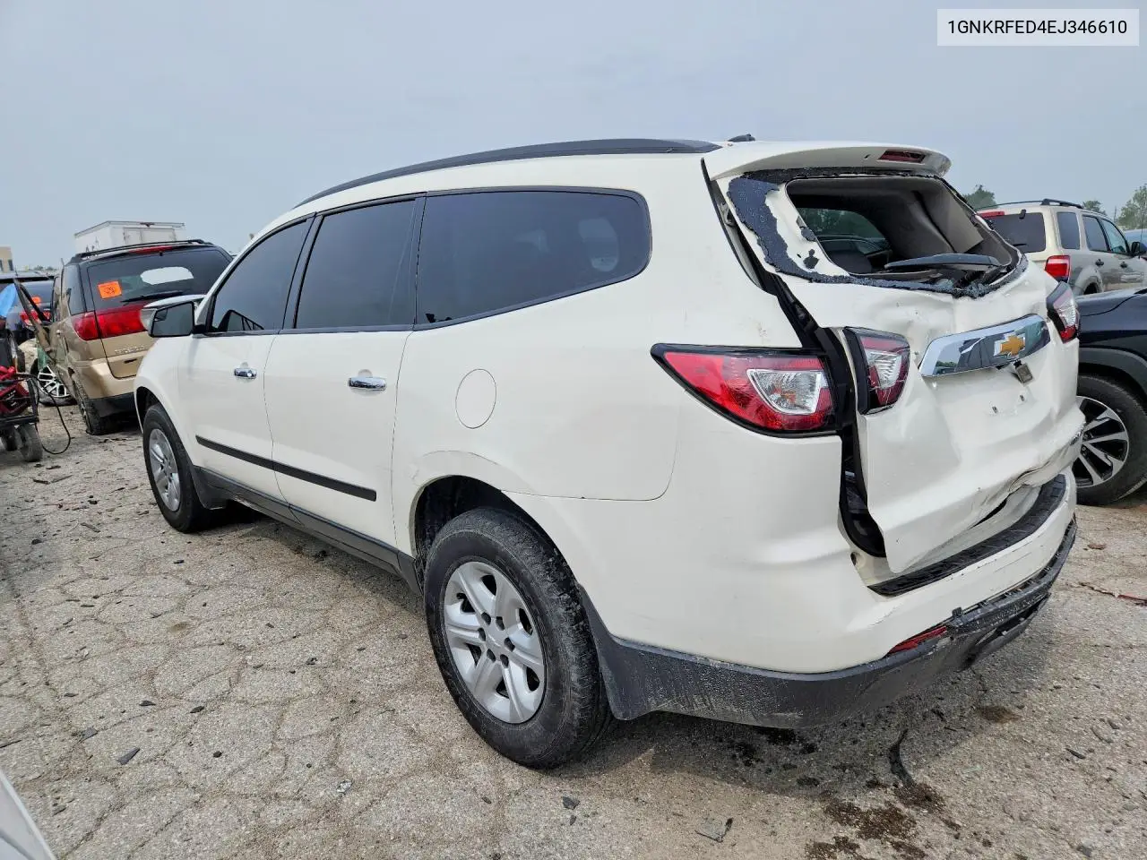 2014 Chevrolet Traverse Ls VIN: 1GNKRFED4EJ346610 Lot: 61573916