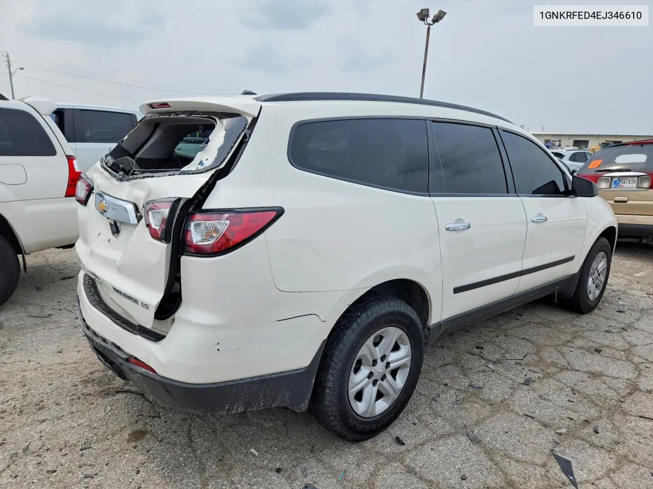 2014 Chevrolet Traverse Ls VIN: 1GNKRFED4EJ346610 Lot: 61573916