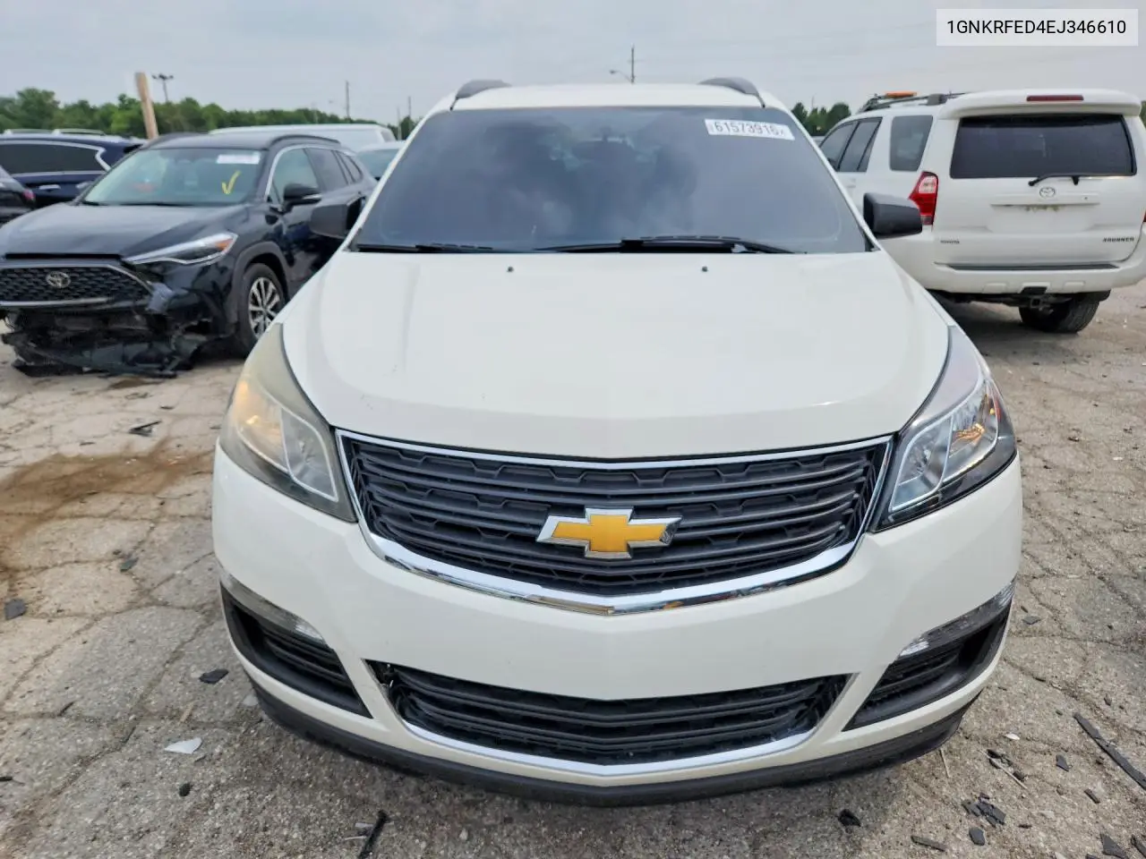 2014 Chevrolet Traverse Ls VIN: 1GNKRFED4EJ346610 Lot: 61573916