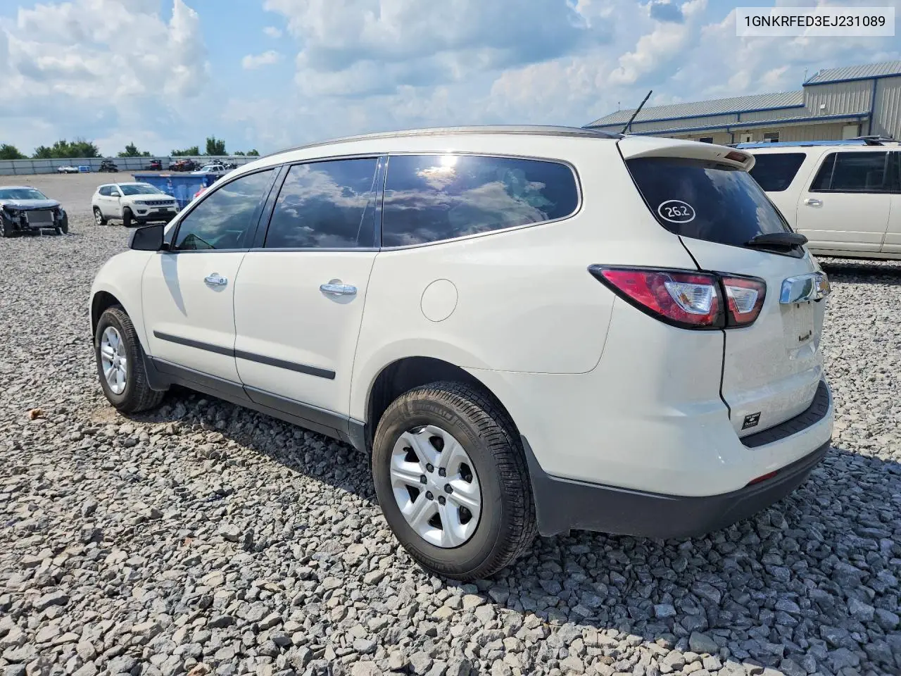 2014 Chevrolet Traverse Ls VIN: 1GNKRFED3EJ231089 Lot: 61710016