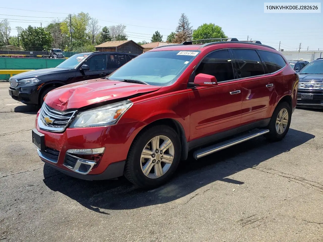 2014 Chevrolet Traverse Lt VIN: 1GNKVHKD0EJ282626 Lot: 62155296