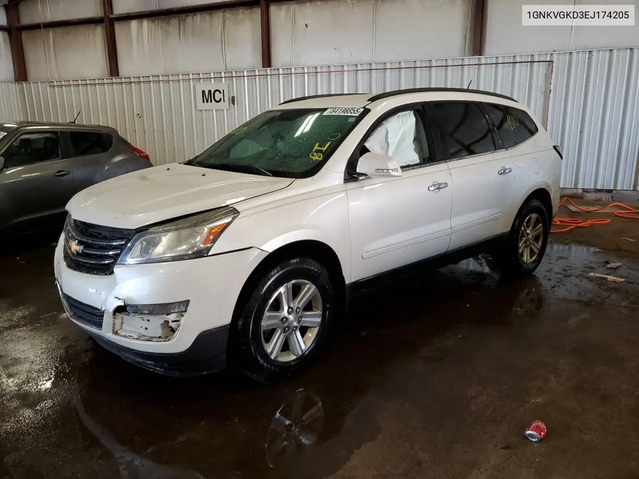 1GNKVGKD3EJ174205 2014 Chevrolet Traverse Lt