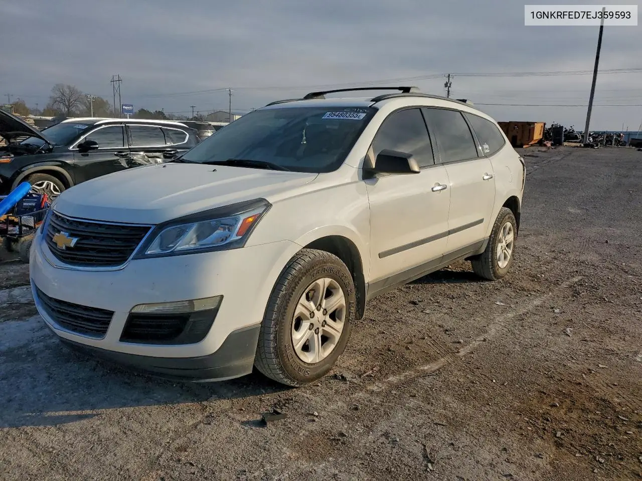 1GNKRFED7EJ359593 2014 Chevrolet Traverse Ls
