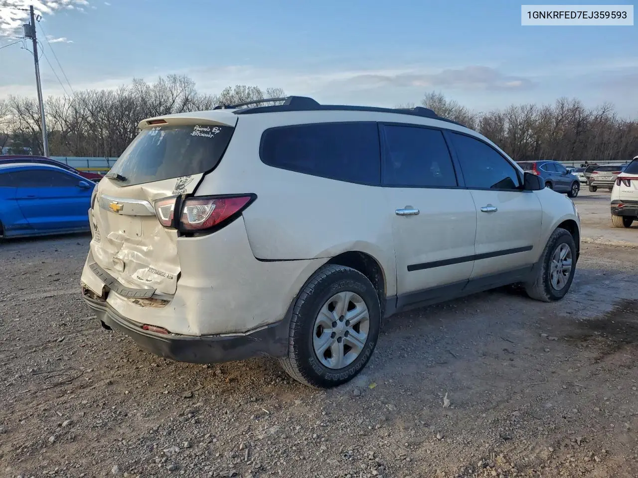 1GNKRFED7EJ359593 2014 Chevrolet Traverse Ls