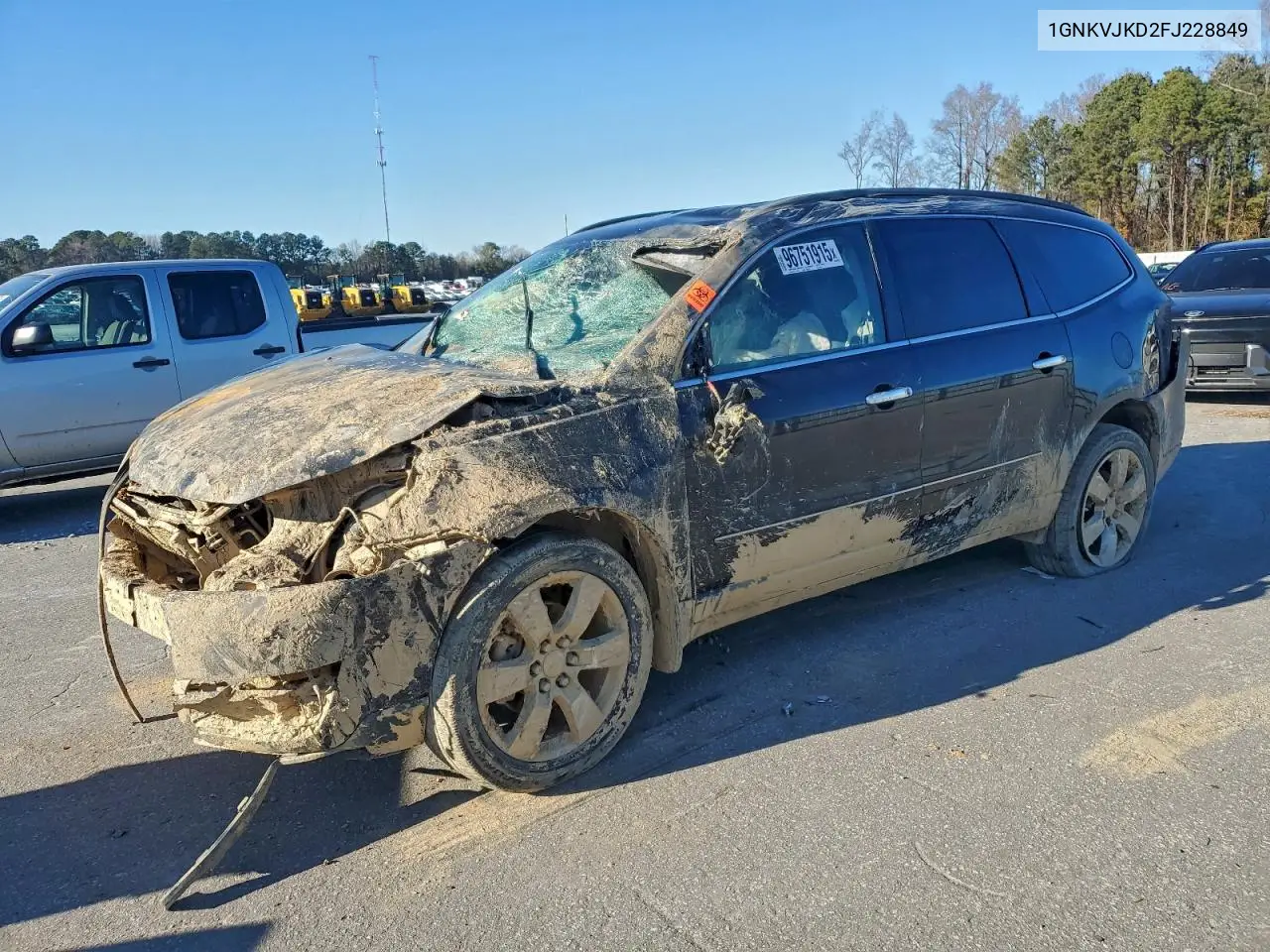 1GNKVJKD2FJ228849 2015 Chevrolet Traverse Ltz