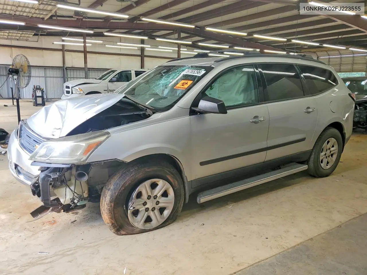 2015 Chevrolet Traverse Ls VIN: 1GNKRFKD2FJ223555 Lot: 56765296