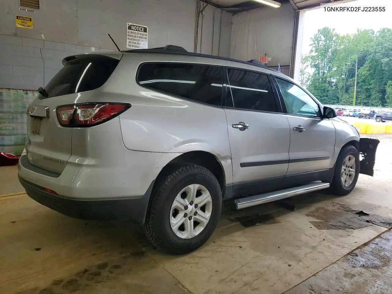 2015 Chevrolet Traverse Ls VIN: 1GNKRFKD2FJ223555 Lot: 56765296