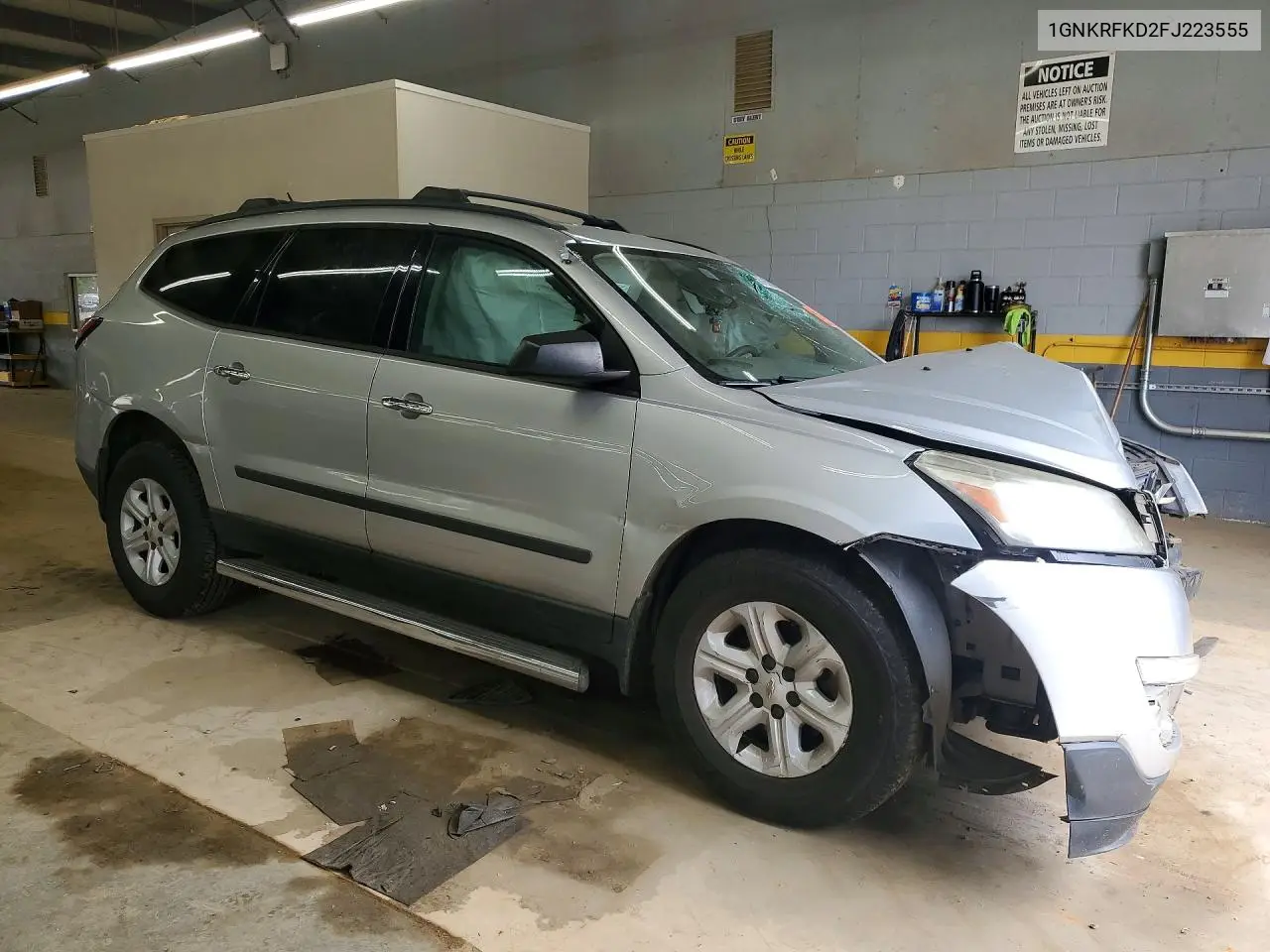 2015 Chevrolet Traverse Ls VIN: 1GNKRFKD2FJ223555 Lot: 56765296