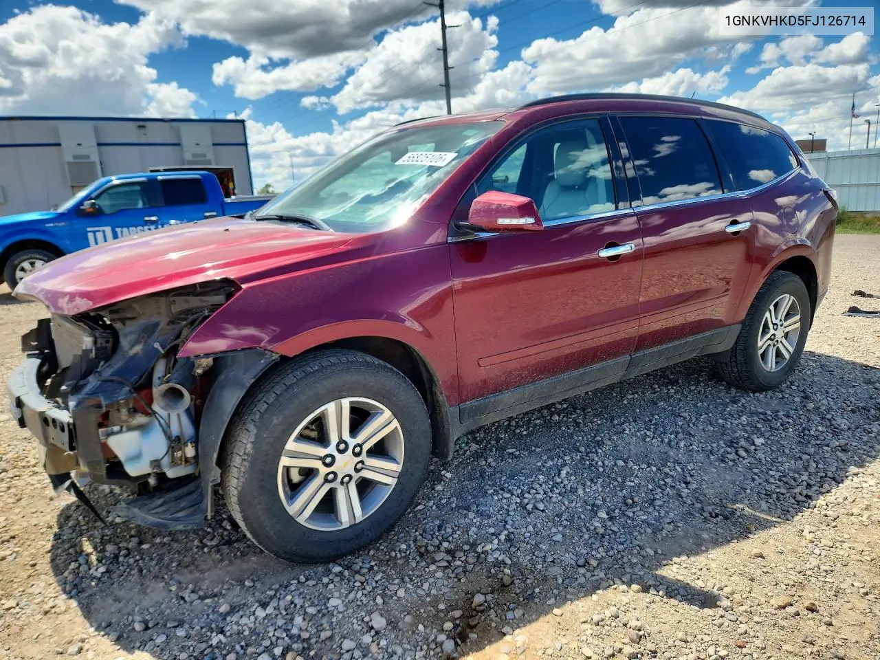 2015 Chevrolet Traverse Lt VIN: 1GNKVHKD5FJ126714 Lot: 56825106