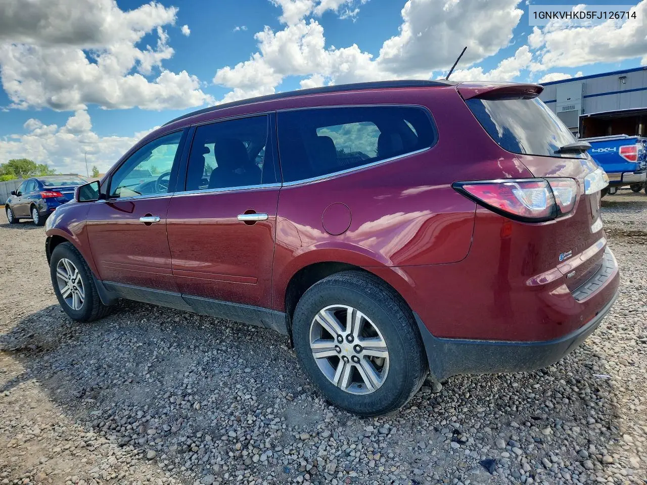2015 Chevrolet Traverse Lt VIN: 1GNKVHKD5FJ126714 Lot: 56825106