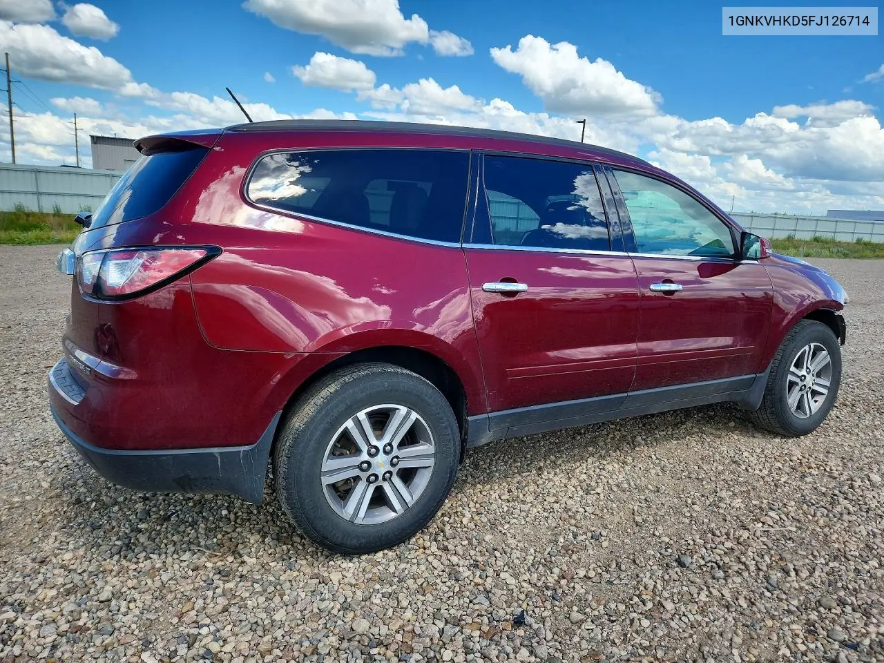 2015 Chevrolet Traverse Lt VIN: 1GNKVHKD5FJ126714 Lot: 56825106