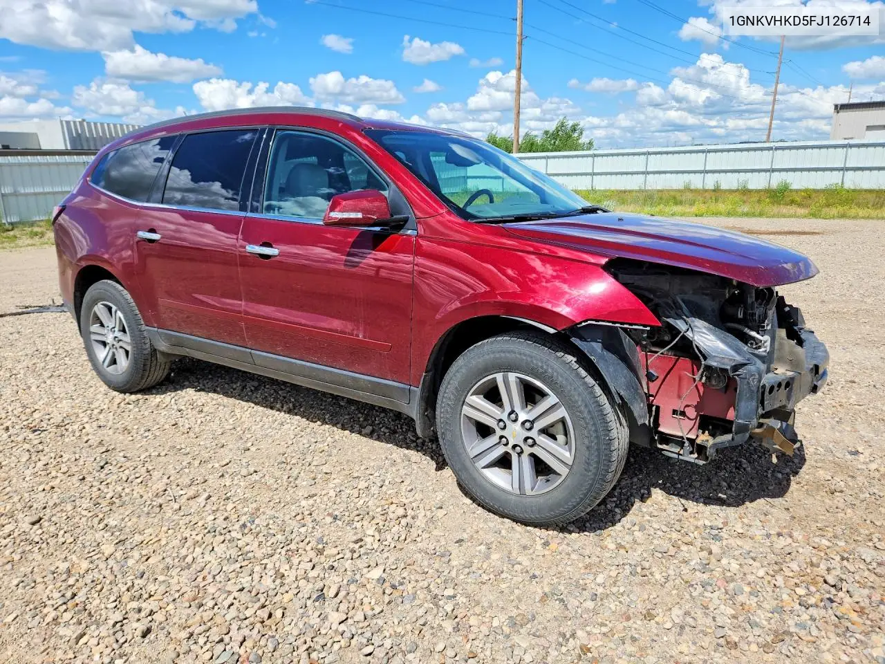 2015 Chevrolet Traverse Lt VIN: 1GNKVHKD5FJ126714 Lot: 56825106