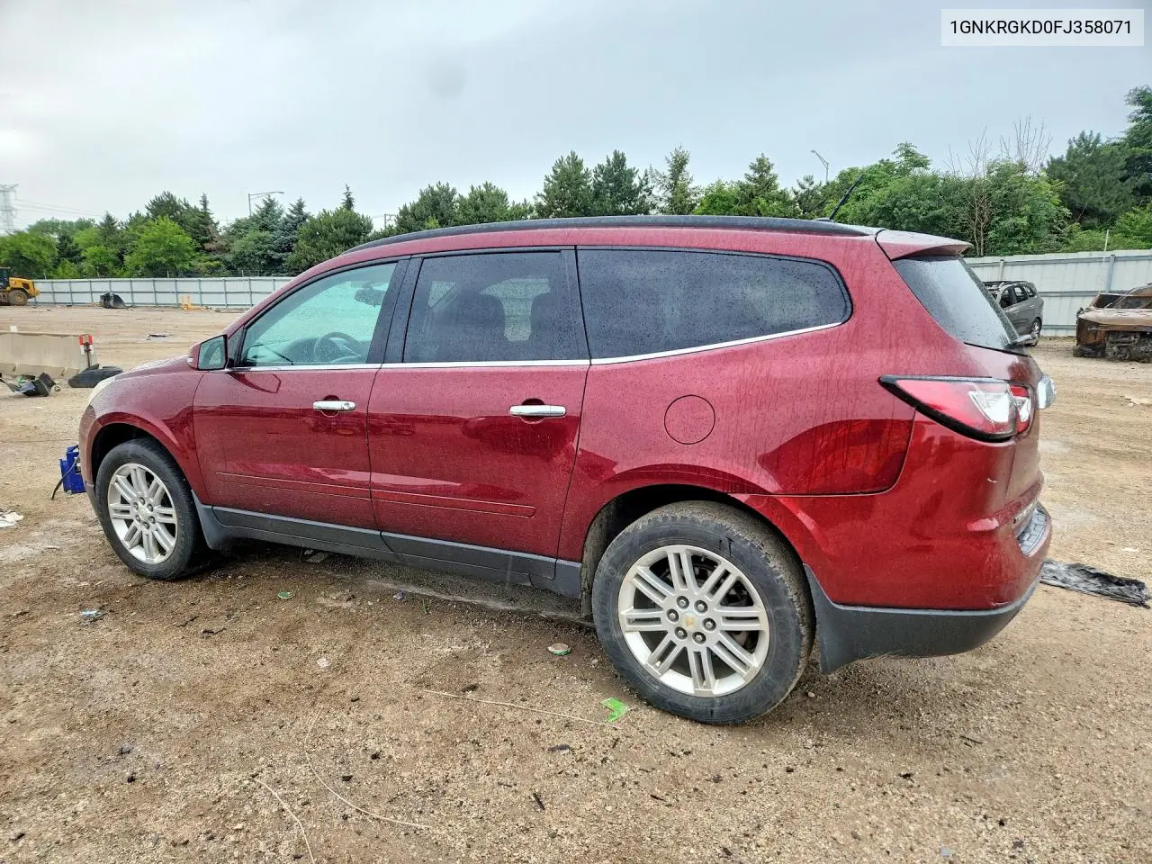 1GNKRGKD0FJ358071 2015 Chevrolet Traverse Lt