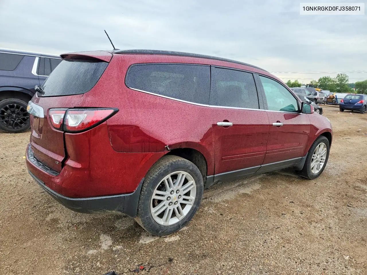 1GNKRGKD0FJ358071 2015 Chevrolet Traverse Lt