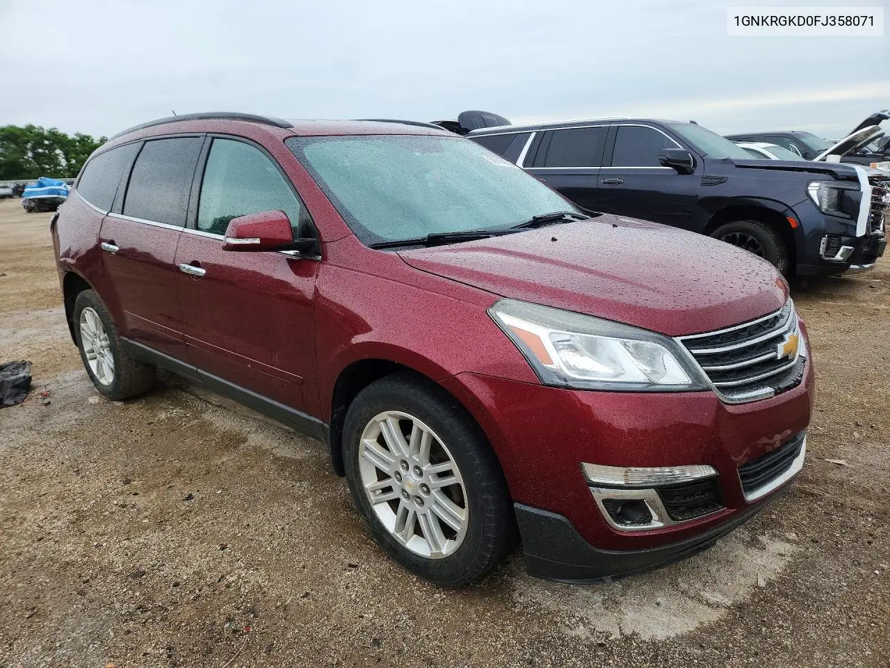 1GNKRGKD0FJ358071 2015 Chevrolet Traverse Lt